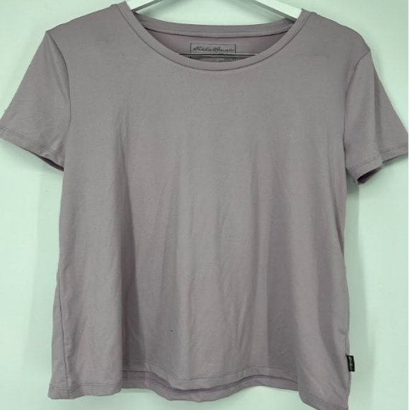 Eddie Bauer Women's Short Sleeve Crewneck Loungewear Tee T-Shirt Gray Size M - Picture 2 of 5